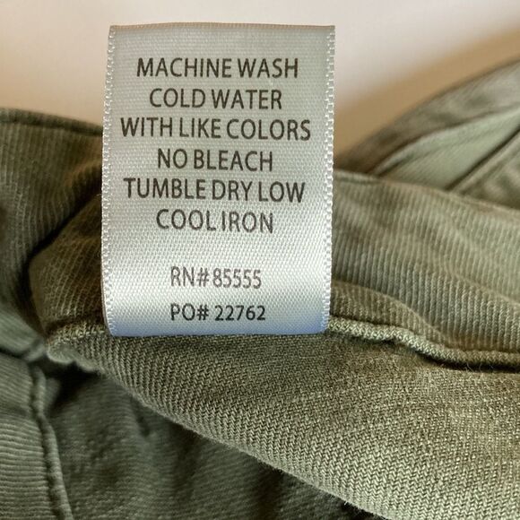 Pistola Mara Straight Leg Crop Pant Olive Size 31 - Picture 6 of 10